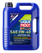 Cargar imagen en el visor de la galería, LIQUI MOLY 5L Synthoil Energy A40 Motor Oil SAE 0W40