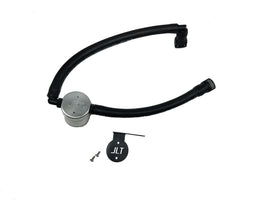 J&L 15-25 Ford Transit 150/250/350 3.5L EcoBoost Passenger Side Oil Separator 3.0 - Clear Anodized