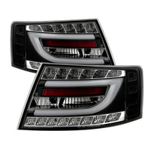 Load image into Gallery viewer, Spyder Audi A6 05-08 4Dr Sedan Only Version 2 Light Bar LED Tail Lights Blk ALT-YD-AA605V2-LBLED-BK