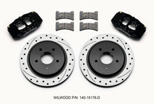 Cargar imagen en el visor de la galería, Wilwood DPC56 Rear Caliper &amp; Rotor Kit Black Corvette All C5 / Base C6 1997-2013