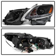 Cargar imagen en el visor de la galería, Spyder Lexus GS 300 / 350 / 450 06-11 Headlights - HID Model Only - Black PRO-YD-LG06-HID-DRL-BK