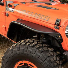 Cargar imagen en el visor de la galería, Rugged Ridge HD Steel Tube Fenders Front Pair Black 18-19 JL