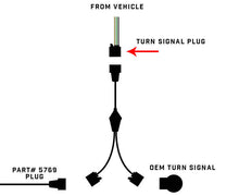 Cargar imagen en el visor de la galería, Oracle Wrangler JK Switchback Turn Signal Y Splitter Adapter (Single)