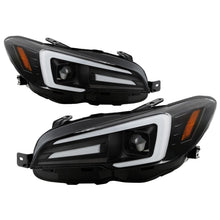 Cargar imagen en el visor de la galería, Spyder Subaru Impreza WRX 15-20 Halogen High-Power LED Headlights- Black PRO-YD-SWRX15HALAP-SBSEQ-BK