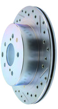 Cargar imagen en el visor de la galería, StopTech 89-96 Nissan 300ZX Select Sport Slotted &amp; Drilled Left Rear Brake Rotor