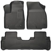 Cargar imagen en el visor de la galería, Husky Liners 14 Toyota Highlander Weatherbeater Black Front &amp; 2nd Seat Floor Liners