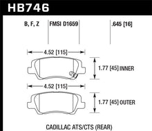 Cargar imagen en el visor de la galería, Hawk Cadillac 13-16 ATS / 14-15 CTS Performance Ceramic Rear Brake Pads