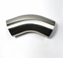 Load image into Gallery viewer, Stainless Bros 4in Diameter 1D / 4in CLR 45 Degree Bend Leg Mandrel Bend