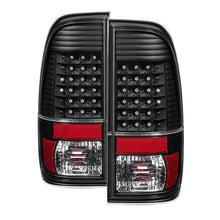 Cargar imagen en el visor de la galería, Xtune Ford F150 Styleside 97-03 / F250/350/450/550 99-07 LED Tail Lights Black ALT-JH-FF15097-LED-BK