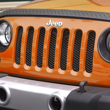 Cargar imagen en el visor de la galería, Rugged Ridge Mesh Grille Insert Black 07-18 Jeep Wrangler