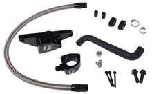 Cargar imagen en el visor de la galería, Fleece Performance 06-07 Auto Trans Cummins Coolant Bypass Kit w/ Stainless Steel Braided Line