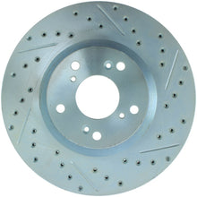 Cargar imagen en el visor de la galería, StopTech Select Sport 06-15 Honda Civic Si Slotted and Drilled Left Front Rotor