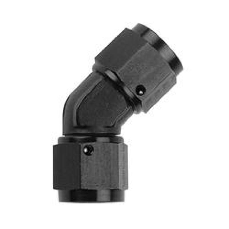 Fragola -6AN x 45 Degree Female Coupler - Black