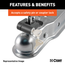 Cargar imagen en el visor de la galería, Curt Replacement 2in Posi-Lock Coupler Latch for Straight-Tongue Couplers