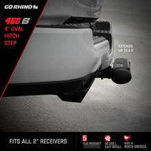 Cargar imagen en el visor de la galería, Go Rhino 4in Oval Hitch Step - Black