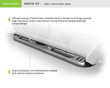 Load image into Gallery viewer, DV8 Offroad 07-18 Jeep Wrangler JK Rock Slider Steps (2 Door Only)
