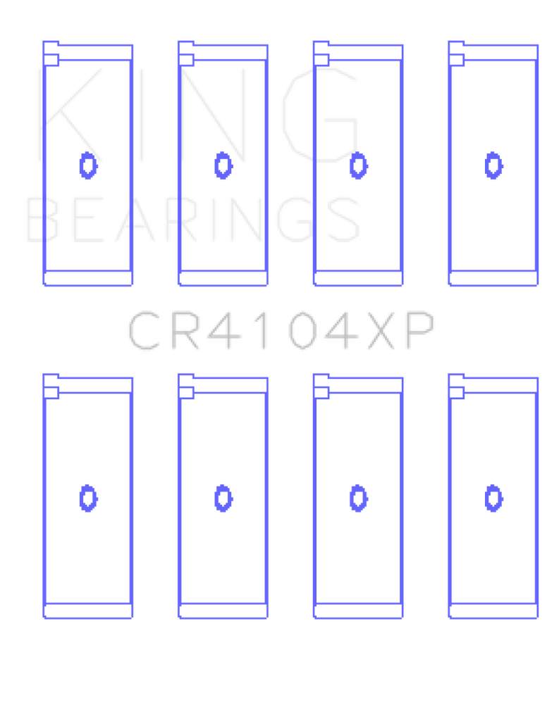King Engine Bearings Audi/VW 83-03 1.6L/1.8L/2.0L Performance Rod Bearing Set - Size STDX