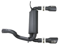 Load image into Gallery viewer, aFe Rebel Series 2.5in 409 SS Axle-Back Exhaust w/ Black Tips 2018+ Jeep Wrangler (JL) V6 3.6L