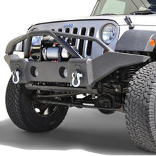 Cargar imagen en el visor de la galería, DV8 Offroad 07-18 Jeep Wrangler JK/JL FS-1 Full Length Steel Front Bumper