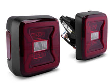 Cargar imagen en el visor de la galería, Raxiom 18-22 Jeep Wrangler JL LED Tail Lights- Black Housing - Red Lens