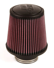 Cargar imagen en el visor de la galería, K&amp;N Universal Rubber Filter - Round Tapered 6in Base OD x 3in Flange ID x 6in H