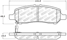 Cargar imagen en el visor de la galería, StopTech Performance Rear Brake Pads 13-14 Dodge Dart/Jeep Cherokee