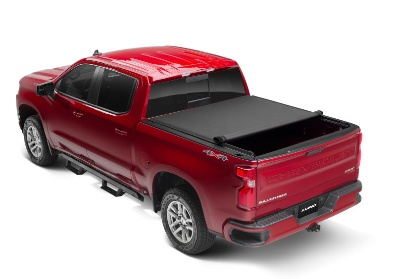 Lund 15-17 Chevy Colorado (6ft. Bed) Genesis Elite Roll Up Tonneau Cover - Black