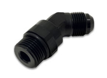 Cargar imagen en el visor de la galería, Vibrant -12AN Male to Male -12AN Straight Cut 45 Degree Adapter Fitting - Anodized Black