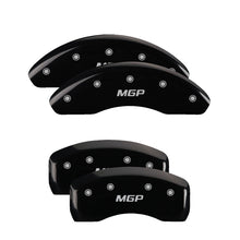 Cargar imagen en el visor de la galería, MGP 4 Caliper Covers Engraved Front &amp; Rear MGP Black Finish Silver Characters 21 Ford Bronco Sport