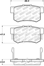 Cargar imagen en el visor de la galería, StopTech Street Touring 08-10 Honda Accord EX/EX-L Coupe Rear Brake Pads