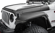 Cargar imagen en el visor de la galería, Bushwacker 18-22 Jeep Wrangler 2/4dr / 20-22 Jeep Gladiator Trail Armor Hood Armor (3pc) - Tex. Blk