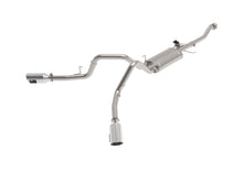 Cargar imagen en el visor de la galería, aFe Gemini XV 3in 304 SS Cat-Back Exhaust 2021 Ford F-150 V6 2.7L/3.5L (tt)/V8 5.0L w/ Polished Tips