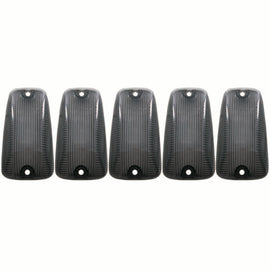 ANZO 1988-2000 Chevrolet Silverado 3500 LED Cab Roof Light Kit Smoke 5pc Replac Lens and LED Bulbs