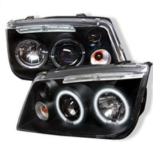 Cargar imagen en el visor de la galería, Spyder Volkswagen Jetta 99-05 Projector Headlights CCFL Halo Blk PRO-YD-VJ99-CCFL-BK