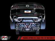 Cargar imagen en el visor de la galería, AWE Tuning S197 Mustang GT Axle-back Exhaust - Touring Edition (Chrome Silver Tips)