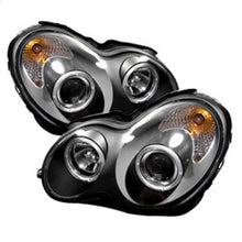 Cargar imagen en el visor de la galería, Spyder Mercedes Benz C-Class 01-05 4 DrProjector Headlights Halogen LED Halo Blk PRO-YD-MBW203-HL-BK