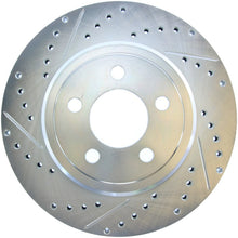 Cargar imagen en el visor de la galería, StopTech Select Sport 2011-2012 Dodge Challenger RT Drilled and Slotted Rear Right Brake Rotor