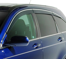 Cargar imagen en el visor de la galería, AVS 06-10 Infiniti M45 Ventvisor Low Profile Deflectors 6pc - Smoke w/Chrome Trim