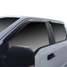 Cargar imagen en el visor de la galería, Westin 2015-2018 Ford F-150 SuperCrew Wade Slim Wind Deflector 4pc - Smoke