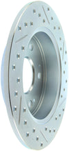 Cargar imagen en el visor de la galería, StopTech Select Sport 06-15 Honda Civic Si Slotted and Drilled Right Rear Rotor