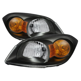 xTune Chevy Cobalt 05-10 Crystal Headlights Black HD-JH-CCOB05-AM-BK