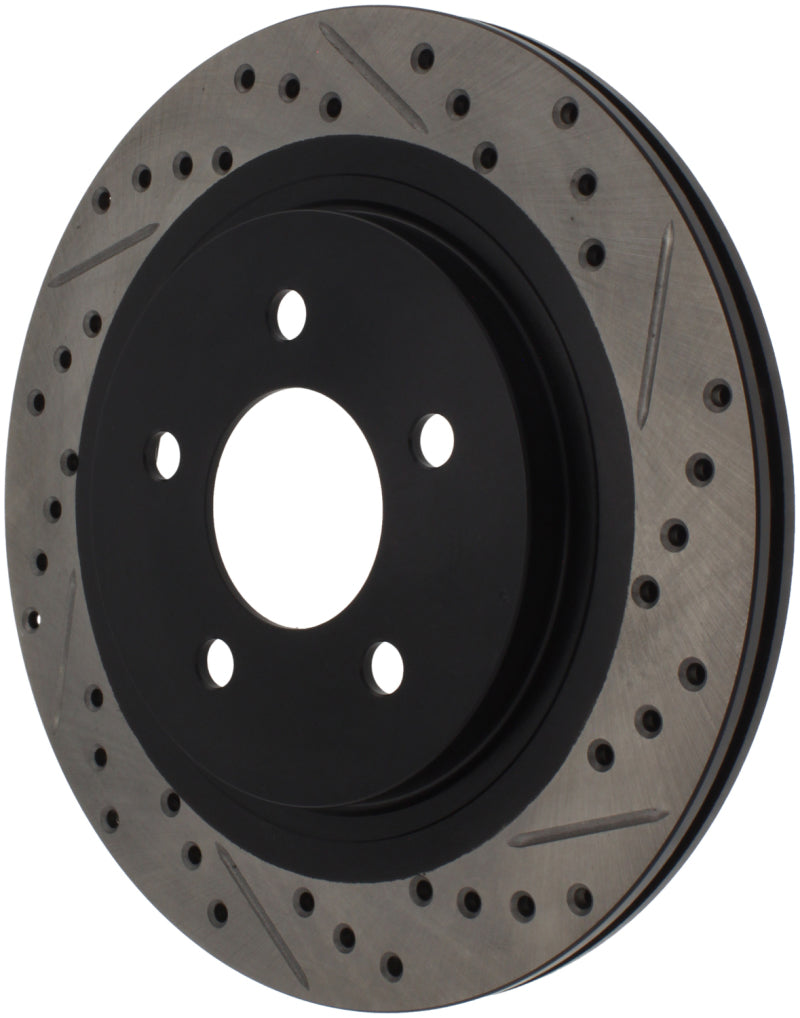 StopTech 05-10 Ford Mustang Slotted & Drilled Right Rear Rotor