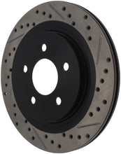 Cargar imagen en el visor de la galería, StopTech 05-10 Ford Mustang Slotted &amp; Drilled Right Rear Rotor