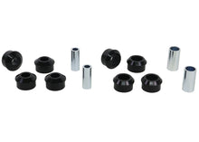 Cargar imagen en el visor de la galería, Whiteline Plus 7/94-9/89 Mazda 323 BA Rear Trailing Arm - Front &amp; Rear Bushing Kit