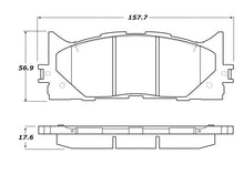 Cargar imagen en el visor de la galería, StopTech Street Touring 16-17 Toyota Camry Front Brake Pads