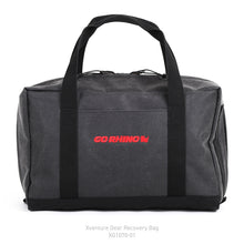 Load image into Gallery viewer, Go Rhino XVenture Gear Recovery Bag (7.5x11.5x18in. Closed) 12oz Waxed Canvas - Black