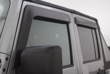 Cargar imagen en el visor de la galería, AVS 07-18 Jeep Wrangler (2 Door) Ventvisor &amp; Aeroskin Deflector Combo Kit - Matte Black