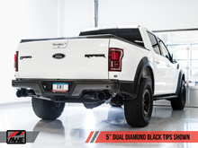 Load image into Gallery viewer, AWE Tuning 2017+ Ford Raptor Tailpipe Conversion Kit w/ Diamond Black Tips