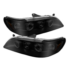 Cargar imagen en el visor de la galería, Spyder Honda Accord 98-02 1PC Projector Headlights LED Halo Amber Reflctr Blk PRO-YD-HA98-AM-BK