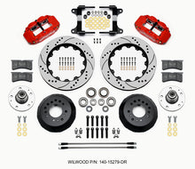 Cargar imagen en el visor de la galería, Wilwood Narrow Superlite 6R Front Hub Kit 14.00in Drill Red 82-92 Camaro//Firebird